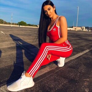 Adidas Red Track Pants / joggers from ASOS